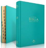 Biblia LG 12pt Turquesa Indice 60100