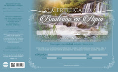 Certificado Bautismo Paquete 20