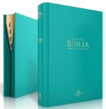 Biblia LG 12pt Turquesa Indice Cierre 60223