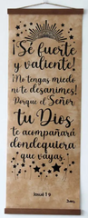 Pergamino Biblico Se Fuerte y Valiente